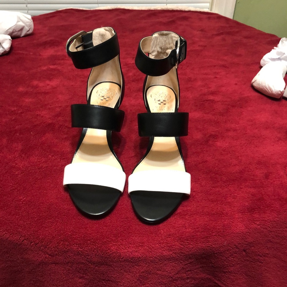 White and black shoes
